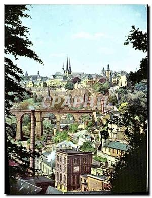 Carte Postale Ancienne Luxembourg vue pittoresque de la Ville haute
