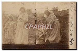 CARTE PHOTO Vitry le Francois Femmes Enfants