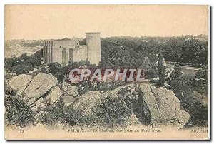 Bild des Verkufers fr Carte Postale Ancienne Falaise le Chteau vue prise du Mont Myra zum Verkauf von CPAPHIL