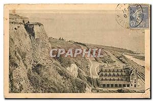 Carte Postale Ancienne Sainte Adresse La Mer l'Hôtellerie et la Falaise au Plateau des Phares