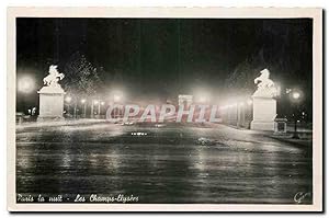 Bild des Verkufers fr Carte Postale Ancienne Paris by night The Champs Elysees zum Verkauf von CPAPHIL