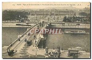 Image du vendeur pour Carte Postale Ancienne Paris Place de la Concorde avec la Rue Royale vue prise de la Chambre des Deputes mis en vente par CPAPHIL