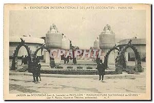 Image du vendeur pour Carte Postale Ancienne Exposition Internationale des Arts Decoratifs Paris 1825 Jardin des Nympheas Par A Laprade et Pa mis en vente par CPAPHIL