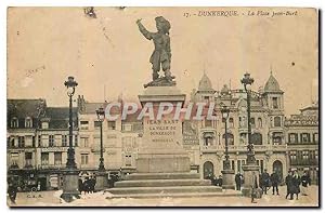 Bild des Verkufers fr Carte Postale Ancienne Dunkerque La Place Jean Bart zum Verkauf von CPAPHIL