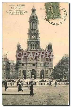 Seller image for Carte Postale Ancienne Paris la Trinite Style Renaissance construit de 1863 1867 for sale by CPAPHIL