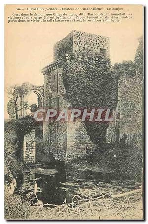 Image du vendeur pour Carte Postale Ancienne Tiffauges Vendee Chteau de Barbe Bleue Le Donjon mis en vente par CPAPHIL