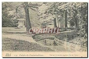 Image du vendeur pour Carte Postale Ancienne Palais de Fontainebleau vue sur le Jardin anglais Tir de l'Arc mis en vente par CPAPHIL