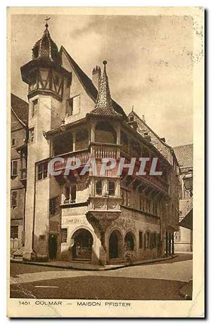 Carte Postale Ancienne Colmar Maison Prister