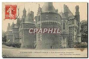 Seller image for Carte Postale Ancienne La Sarthe Bonnetable Les Tours et la Chapelle for sale by CPAPHIL
