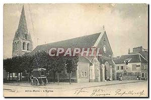 Carte Postale Ancienne Athis Mons L'église