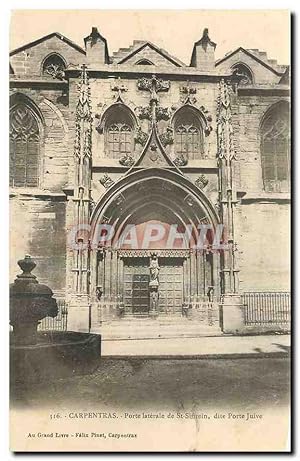 Carte Postale Ancienne Carpentras Porte laterale de St Sigirein dote Porte Juive