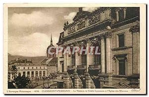 Seller image for Carte Postale Ancienne L'Auvergne Pittoresque Clermont Ferrand Le Thtre le Credit Lyonnais et l'Eglise des Minimes for sale by CPAPHIL