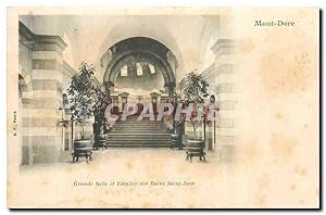 Bild des Verkufers fr Carte Postale Ancienne Mont Dore Grande Salle et Escalier des Bains Saint Jean zum Verkauf von CPAPHIL
