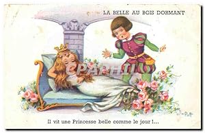 Seller image for Carte Postale Ancienne La Belle au bois Dormant Jimm Patt for sale by CPAPHIL