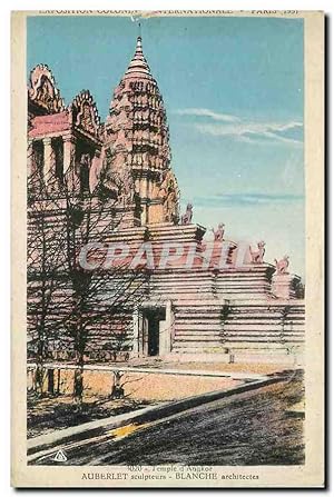 Seller image for Carte Postale Ancienne Paris Exposition coloniale internationale 1931 Temple d'Angkor for sale by CPAPHIL