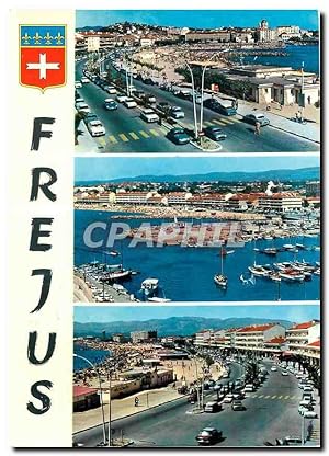 Image du vendeur pour Carte Postale Moderne La Cote d'Azur Frejus Var La plage et le Boulevard de la Liberation Le Port mis en vente par CPAPHIL