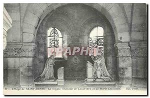 Image du vendeur pour Carte Postale Ancienne Abbaye de Saint Denis La Crypte Chapelle de Louis XVI et la Marie Antoinette mis en vente par CPAPHIL