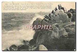 Bild des Verkufers fr Carte Postale Ancienne le de Batz Coup de mer a Toul Trou du Serpent zum Verkauf von CPAPHIL