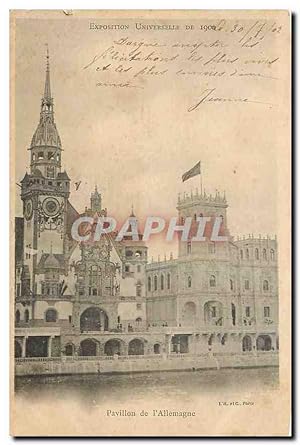 Seller image for Carte Postale Ancienne Exposition universelle Paris 1900 Pavillon de l'Allemagne for sale by CPAPHIL