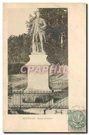 Bild des Verkufers fr Carte Postale Ancienne Montbard Statue de Buffon zum Verkauf von CPAPHIL