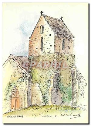 Image du vendeur pour Carte Postale Moderne Normandie Villerville aquarelle originale mis en vente par CPAPHIL