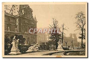 Bild des Verkufers fr Carte Postale Ancienne Paris en flanant Jardin des Tuleries Pavillon de Flore zum Verkauf von CPAPHIL