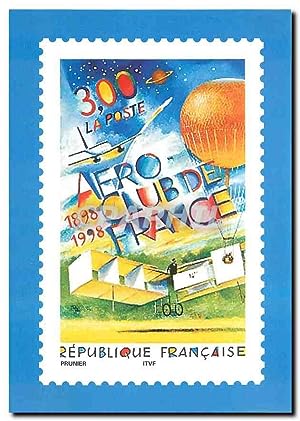 Seller image for Carte Postale Moderne Aero Club de France 1898 1998 Aviation for sale by CPAPHIL