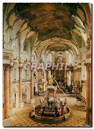 Bild des Verkufers fr Carte Postale Moderne Wallfahrtskkirche Vierzehnheiligen Basilika Gnaden und Hochaltar zum Verkauf von CPAPHIL