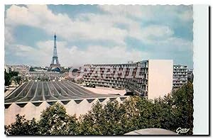 Seller image for Carte Postale Moderne Paris La Maison de l'Unesco et le Tour Eiffel for sale by CPAPHIL