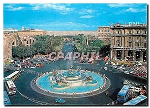 Bild des Verkufers fr Carte Postale Moderne Roma Place Esedra et Gare Termini zum Verkauf von CPAPHIL