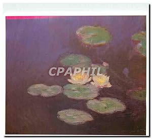 Seller image for Carte Postale Moderne Claude Monet Nympheas Effet du soir for sale by CPAPHIL