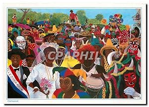 Carte Postale Moderne Images des Antilles Carnaval Dessin d'Emilie