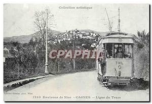 Carte Postale Moderne Environs de Nice Cagnes Ligne du Tram