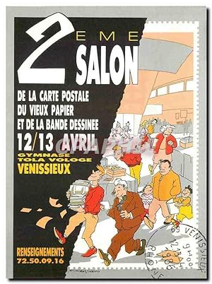 Seller image for Carte Postale Moderne Venissieux 2EME Salon de la carte postale du vieux papier et de la Bande Dessinee for sale by CPAPHIL