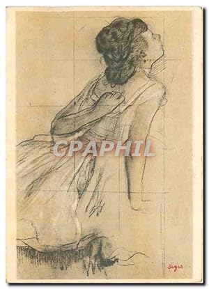 Bild des Verkufers fr Carte Postale Moderne Degas Danseuse se grattant le dos Musee du Louvre Paris zum Verkauf von CPAPHIL