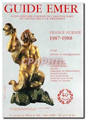 Image du vendeur pour Carte Postale Moderne Guide Emer France Europe 1987 1988 mis en vente par CPAPHIL