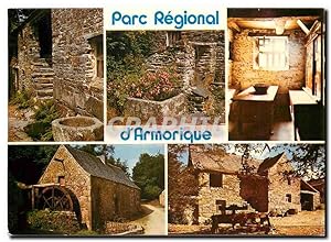 Carte Postale Moderne Sur le circuit des Roulottes en Bretagne Locmaria Berrien