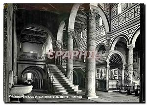 Carte Postale Moderne Firenze Basilica di San Miniato Al Monte Interno