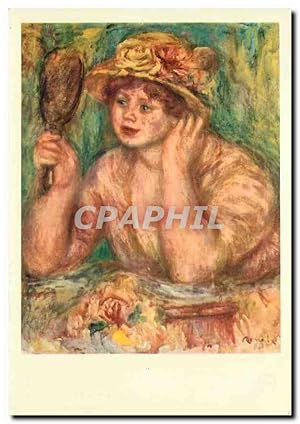 Imagen del vendedor de Carte Postale Moderne Les Chefs d'Oeuvre du Musee de Rouen Auguste Renoir (1841 1919) Femme au Miroir a la venta por CPAPHIL