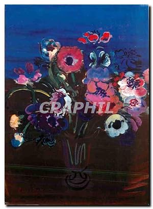 Bild des Verkufers fr Carte Postale Ancienne Raoul Dufy 1877 1953 Anemones Aquarelle Koninklijk voor Schone Kunsten Antwerpen zum Verkauf von CPAPHIL