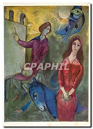 Seller image for Carte Postale Moderne Marc Chagall The Artist and his Model National Gallery of Canada Ottawa for sale by CPAPHIL