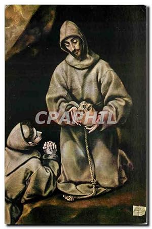 Image du vendeur pour Carte Postale Moderne Museo del Prado Greco Saint Francois d'Assise mis en vente par CPAPHIL