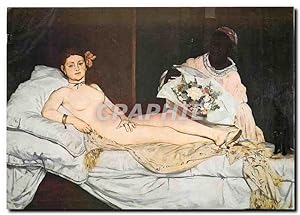 Bild des Verkufers fr Carte Postale Moderne Esouard Manet (1832 1883) Olympia 1863 zum Verkauf von CPAPHIL