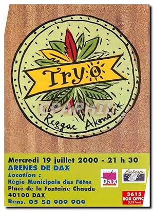 Seller image for Tract Publicite Mercredi 19 juillet 2000 21 h 30 Arene de Dax for sale by CPAPHIL