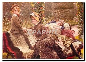 Image du vendeur pour Carte Postale Moderne James Tissot Le Banc de jardin Private Collection mis en vente par CPAPHIL