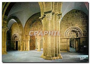 Bild des Verkufers fr Carte Postale Moderne Les Merveilles de L'Yonne Vezelay Yonne La Basilique Sainte Madeleine Le Narthex aux piliers cru zum Verkauf von CPAPHIL