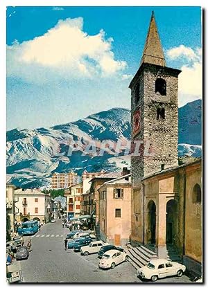 Carte Postale Moderne Limone Piemonte La Piazza e la Chiesa Parrocchiale