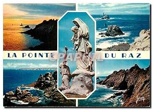 Bild des Verkufers fr Carte Postale Moderne La Bretagne La Pointe du Raz Sud Finistere Coucher de Soleil zum Verkauf von CPAPHIL