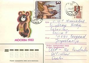 Image du vendeur pour Russie Russia Lettre Cover Ours Jeux Olympiques Moscou 1980 Olympic Games mis en vente par CPAPHIL