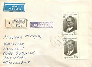 Seller image for Russie Russia Lettre Cover Tito Yougoslavie for sale by CPAPHIL